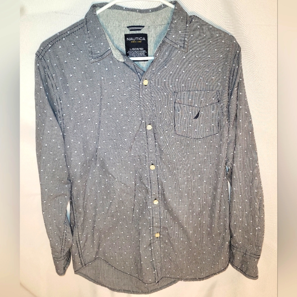 Boys Nautica button up size 14/16